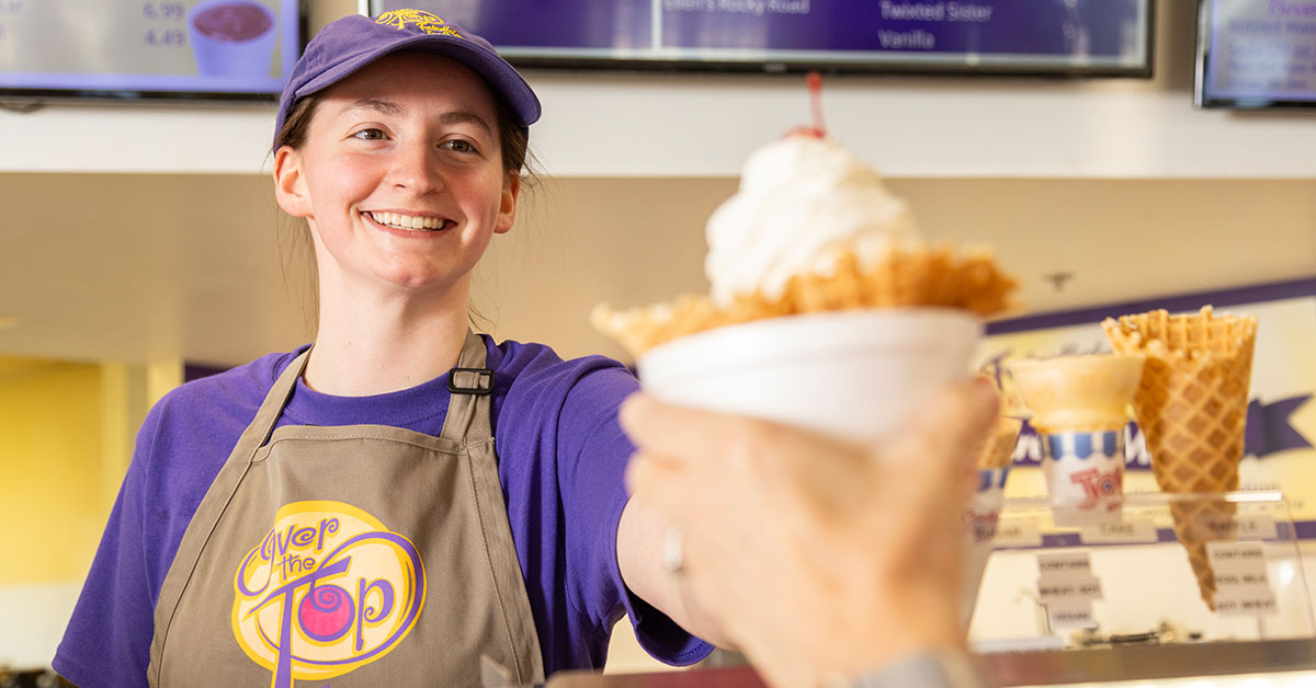 Join Our Team Over The Top Ice Cream