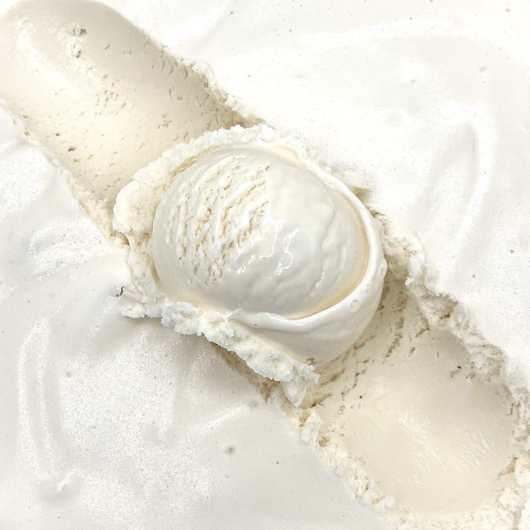 A scoop of Vanilla ice cream